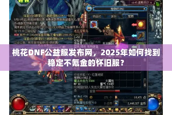 桃花DNF公益服发布网，2025年如何找到稳定不氪金的怀旧服？