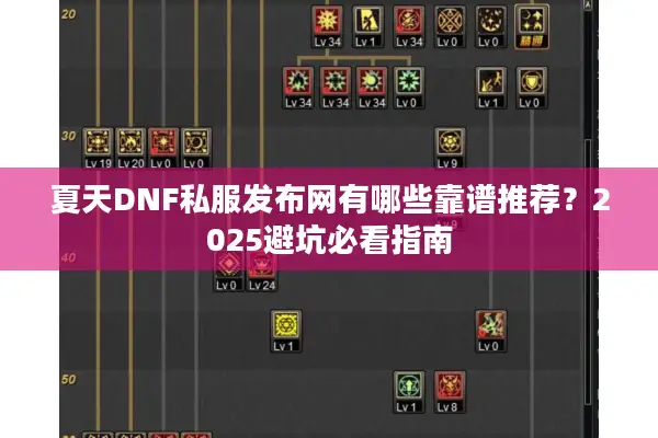 夏天DNF私服发布网有哪些靠谱推荐？2025避坑必看指南