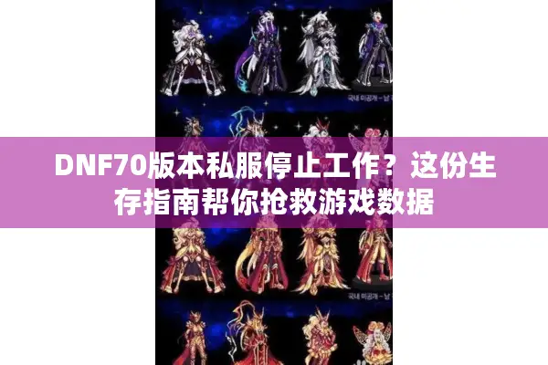 DNF70版本私服停止工作？这份生存指南帮你抢救游戏数据