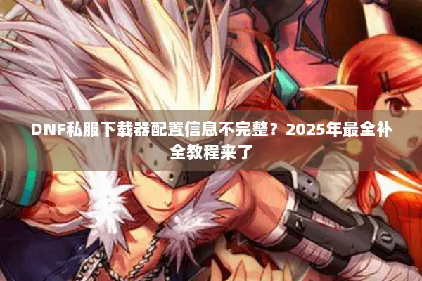 DNF私服下载器配置信息不完整？2025年最全补全教程来了