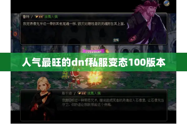 人气最旺的dnf私服变态100版本