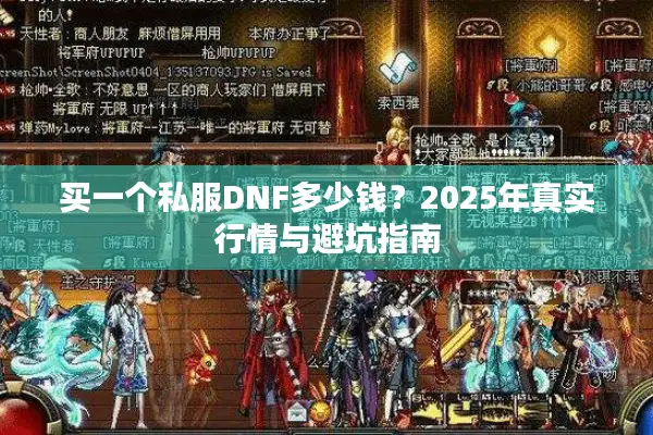 买一个私服DNF多少钱？2025年真实行情与避坑指南