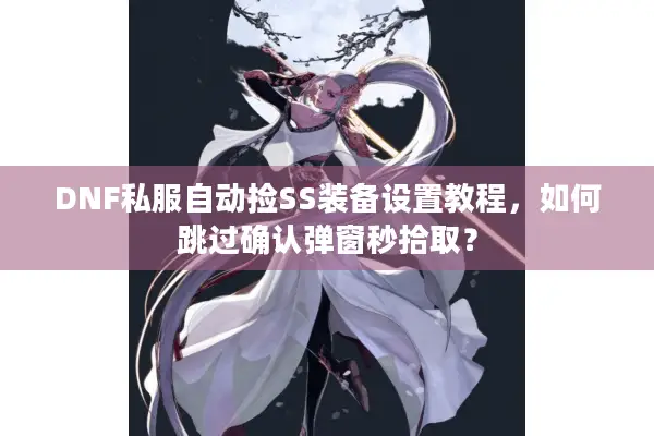 DNF私服自动捡SS装备设置教程，如何跳过确认弹窗秒拾取？