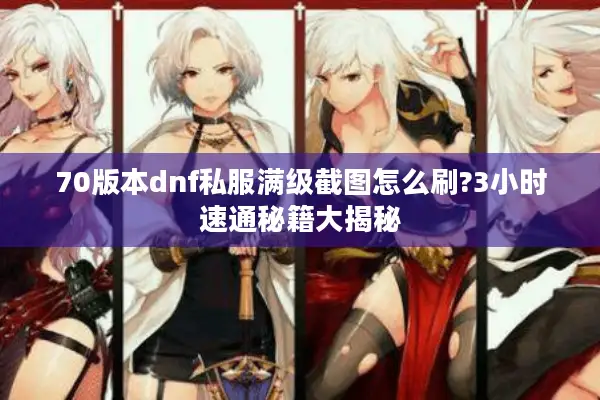 70版本dnf私服满级截图怎么刷?3小时速通秘籍大揭秘