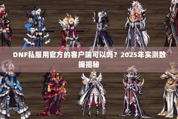 DNF私服用官方的客户端可以吗？2025年实测数据揭秘