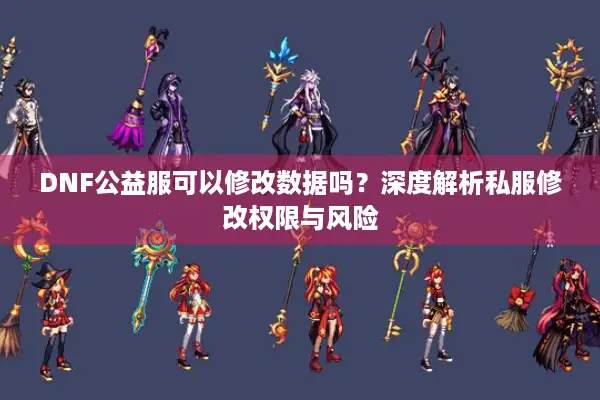 DNF公益服可以修改数据吗？深度解析私服修改权限与风险