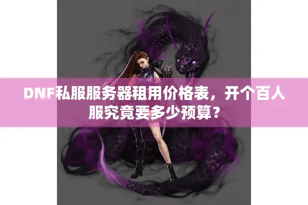 DNF私服服务器租用价格表，开个百人服究竟要多少预算？
