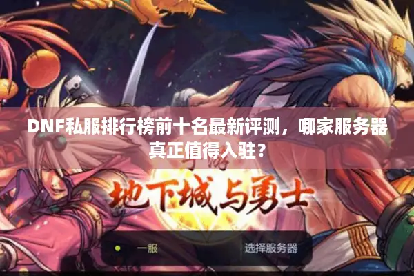 DNF私服排行榜前十名最新评测，哪家服务器真正值得入驻？