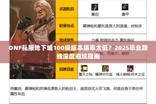 DNF私服地下城100级版本爆率太低？2025毕业路线深度避坑指南
