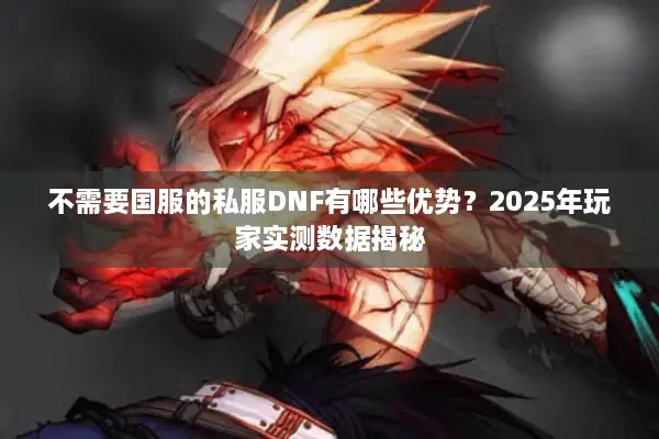不需要国服的私服DNF有哪些优势？2025年玩家实测数据揭秘