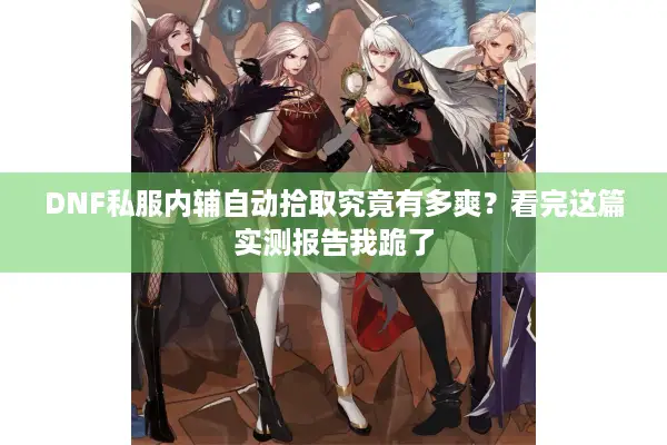 DNF私服内辅自动拾取究竟有多爽？看完这篇实测报告我跪了