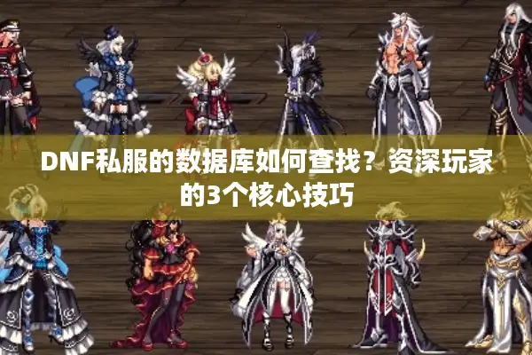 DNF私服的数据库如何查找？资深玩家的3个核心技巧