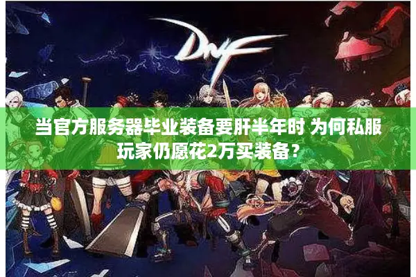 当官方服务器毕业装备要肝半年时 为何私服玩家仍愿花2万买装备？