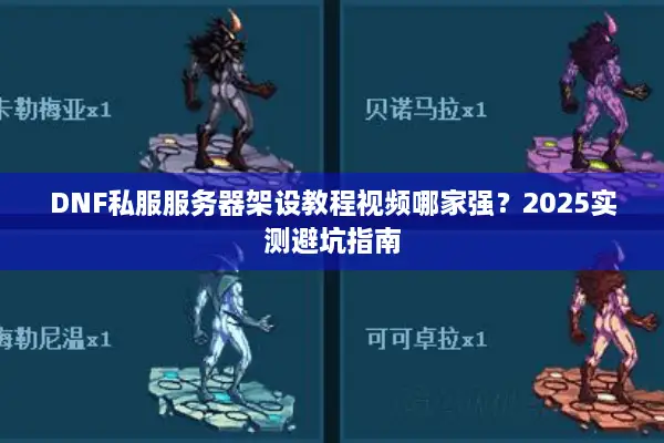 DNF私服服务器架设教程视频哪家强？2025实测避坑指南