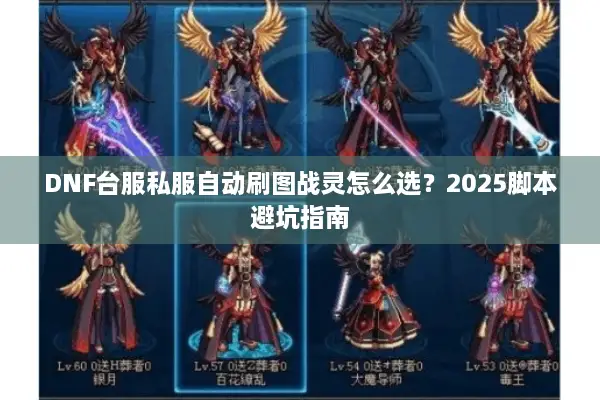 DNF台服私服自动刷图战灵怎么选？2025脚本避坑指南