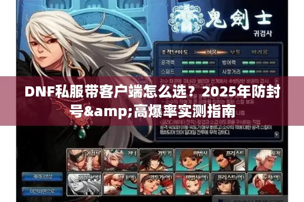 DNF私服带客户端怎么选？2025年防封号&高爆率实测指南
