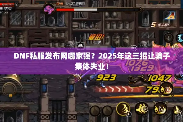 DNF私服发布网哪家强？2025年这三招让骗子集体失业！