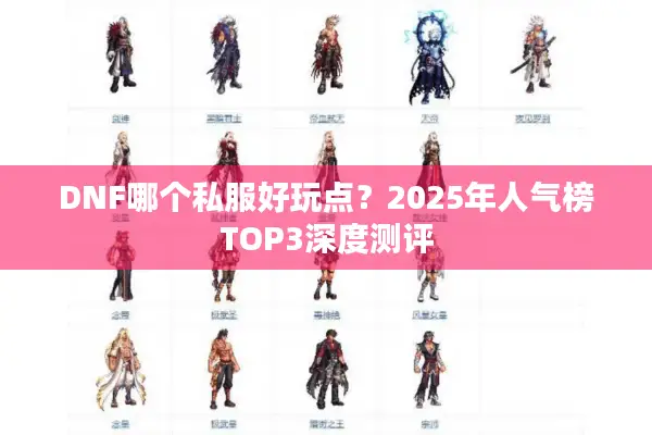 DNF哪个私服好玩点？2025年人气榜TOP3深度测评