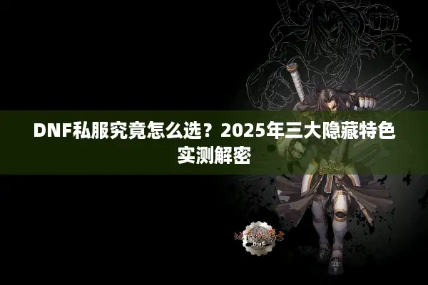 DNF私服究竟怎么选？2025年三大隐藏特色实测解密