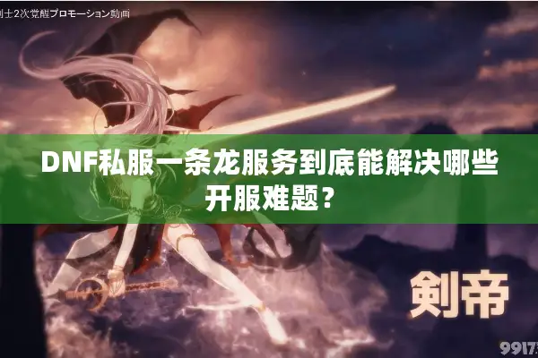 DNF私服一条龙服务到底能解决哪些开服难题？
