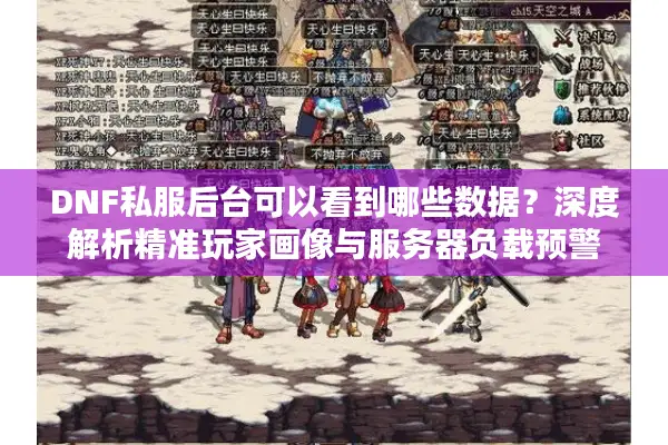 DNF私服后台可以看到哪些数据？深度解析精准玩家画像与服务器负载预警