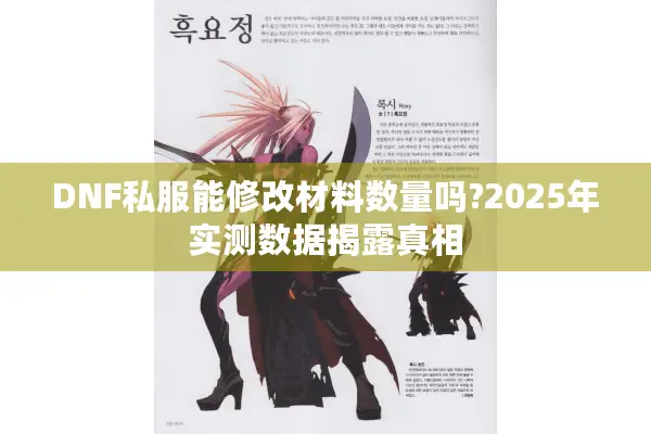 DNF私服能修改材料数量吗?2025年实测数据揭露真相