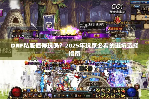 DNF私服值得玩吗？2025年玩家必看的避坑选择指南