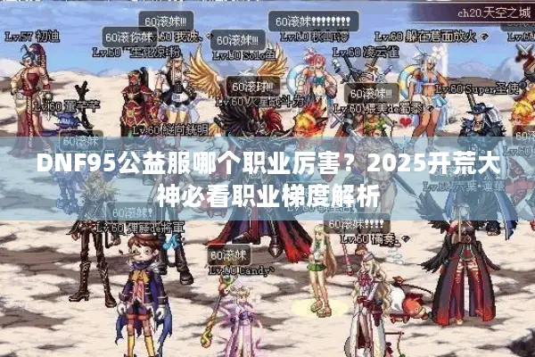 DNF95公益服哪个职业厉害？2025开荒大神必看职业梯度解析