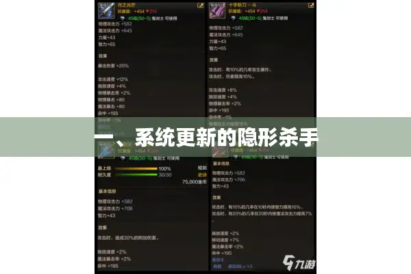 一、系统更新的隐形杀手