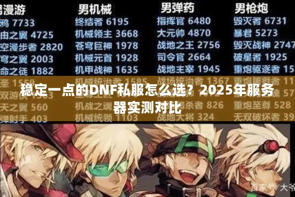 稳定一点的DNF私服怎么选？2025年服务器实测对比