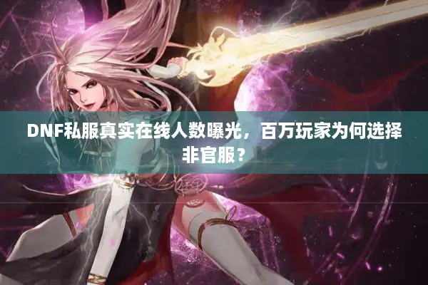 DNF私服真实在线人数曝光，百万玩家为何选择非官服？