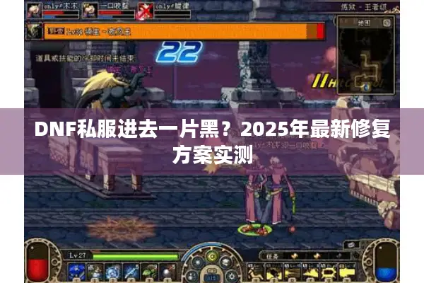 DNF私服进去一片黑？2025年最新修复方案实测