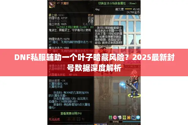 DNF私服辅助一个叶子暗藏风险？2025最新封号数据深度解析